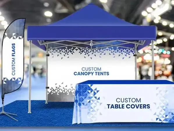 প্রদর্শনী তাঁবু স্থাপন